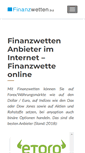 Mobile Screenshot of finanzwetten.biz